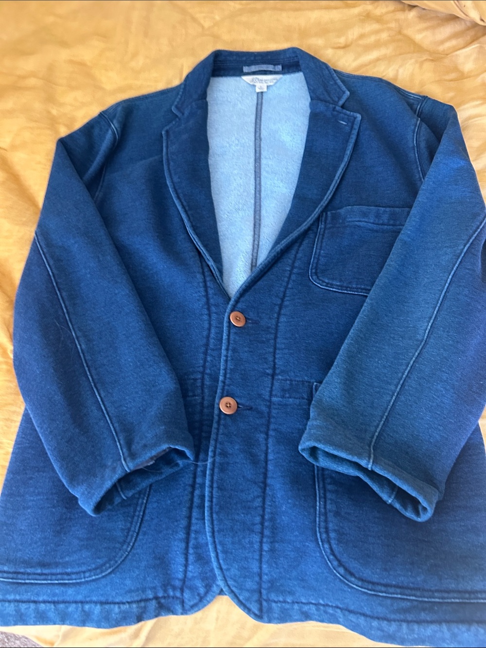 J. Crew Kids Indigo Knit Blazer